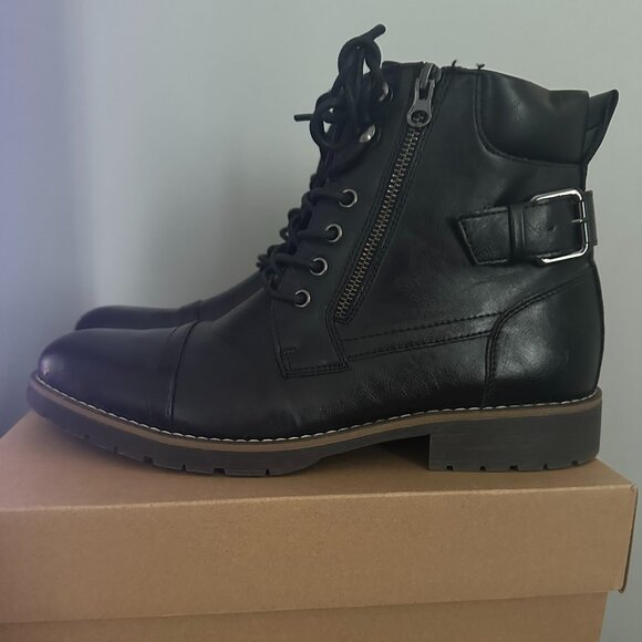 Vostey Men\'s Black Boots Size 11 1/2 main image 7